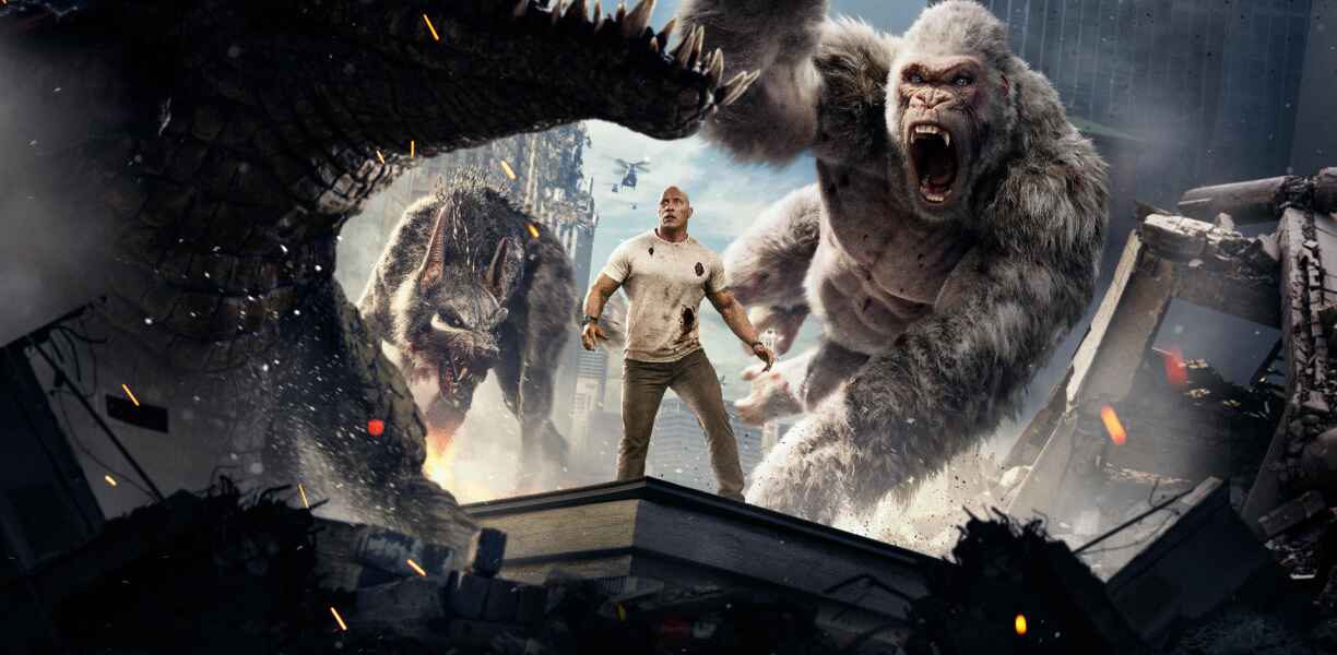 Thriller film: Rampage 2018 (Action, Suspense, Thriller)