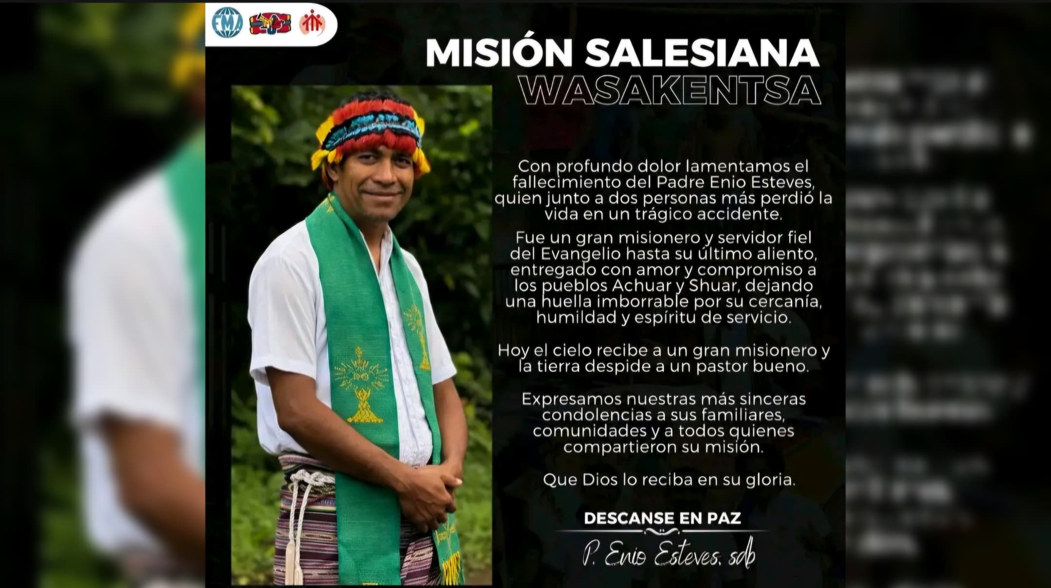 Asidente Aviaun Iha Ecuador, Rezulta Timoroan Pe. Enio Fila Hikas Ba Aman Maromak